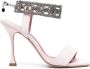 Manolo Blahnik Lierasan suède sandalen Roze - Thumbnail 1