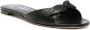 Manolo Blahnik Lollo leren slippers Zwart - Thumbnail 1
