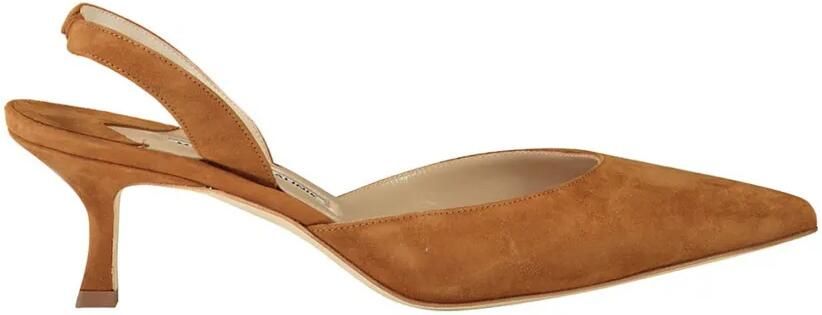 Manolo Blahnik 50 mm Carolyne pumps Bruin