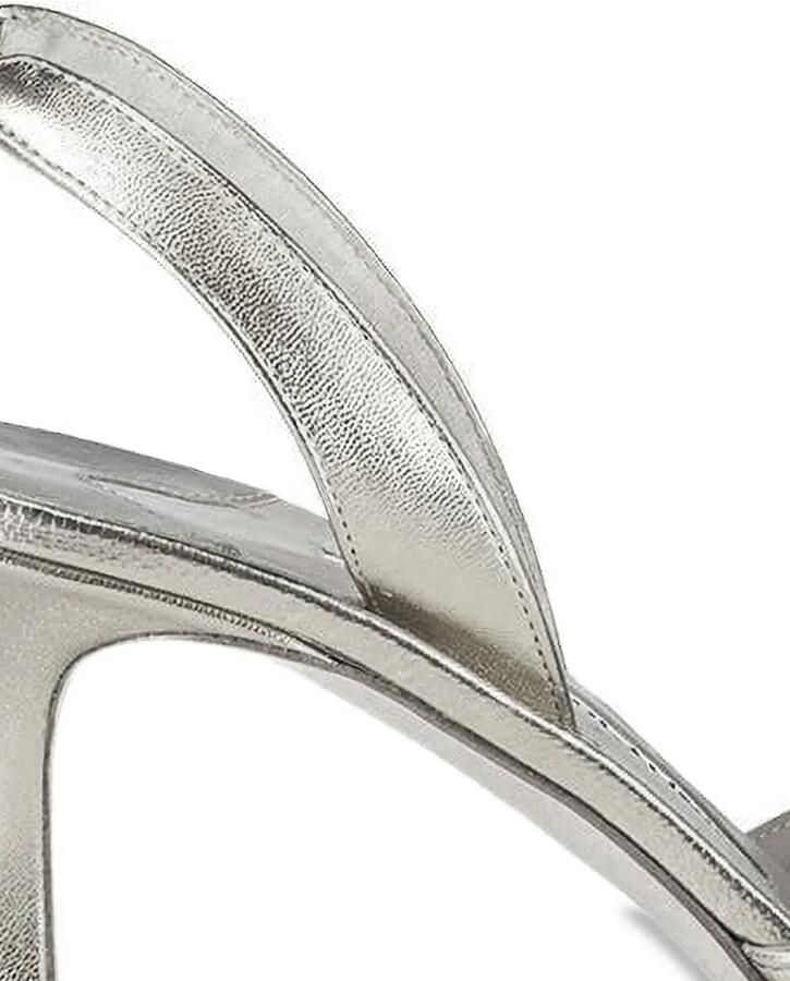 Manolo Blahnik 70 mm Carolyne slingback pumps Zilver - Foto 2