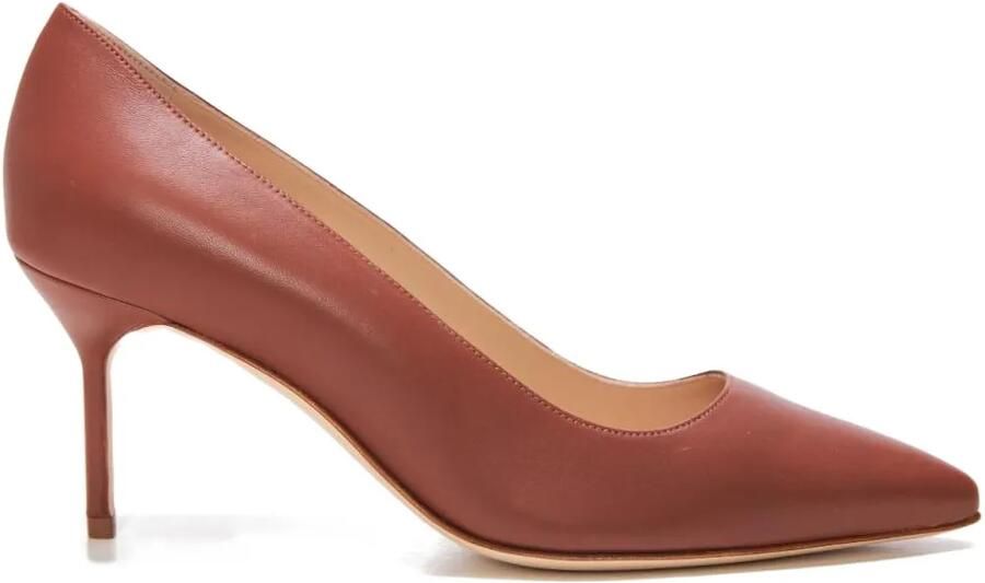 Manolo Blahnik 70 mm Classic 70 stiletto pumps met puntige neus Bruin