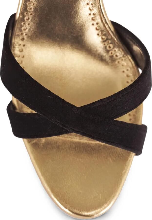 Manolo Blahnik Callydra sandalen met gekruist bandje Goud - Foto 4