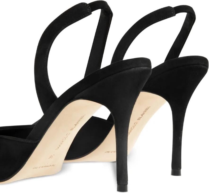 Manolo Blahnik Carolyne slingback pumps met puntige neus Zwart - Foto 3