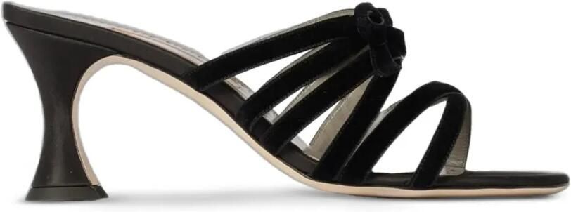 Manolo Blahnik Clementel sandalen met strikdetail Zwart