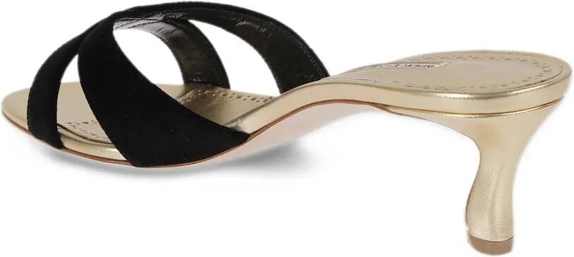 Manolo Blahnik criss-cross strap sandals Zwart - Foto 3