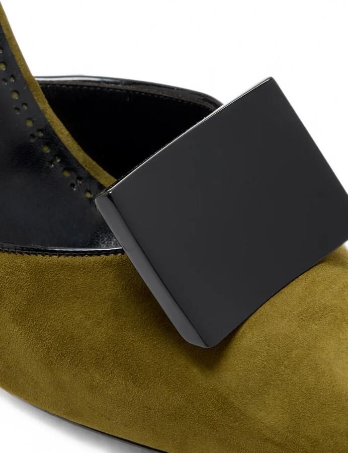 Manolo Blahnik Domitila buckle-detail pumps Groen - Foto 2