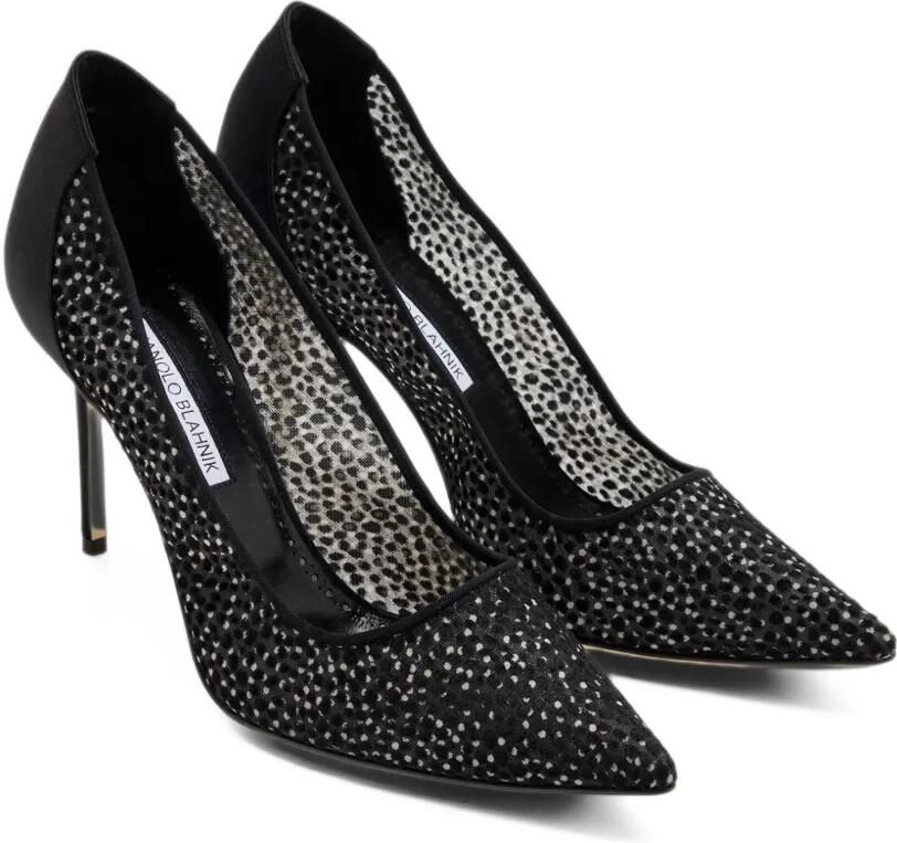 Manolo Blahnik flocked tulle pumps Zwart - Foto 3