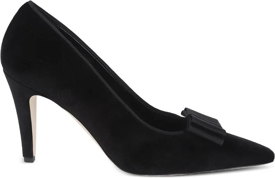 Manolo Blahnik Fluwelen pumps met strik Zwart