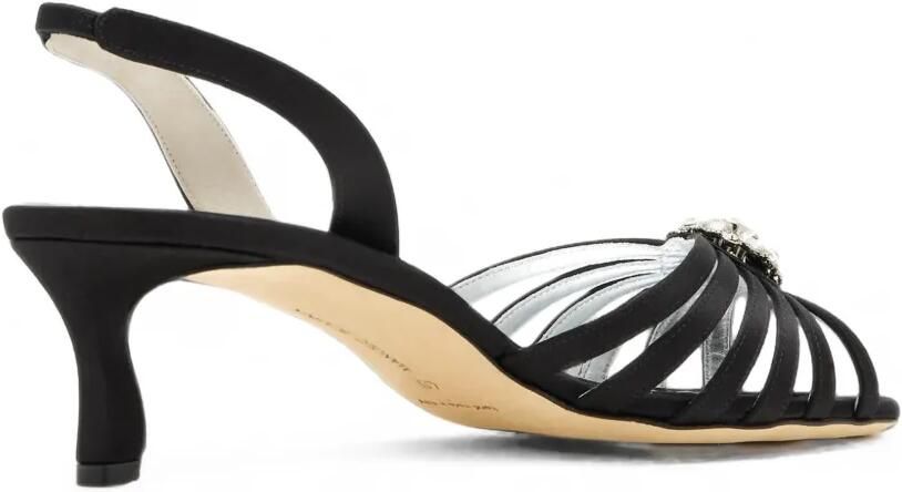 Manolo Blahnik Fulmasli sandalen verfraaid met kristallen Zwart - Foto 3