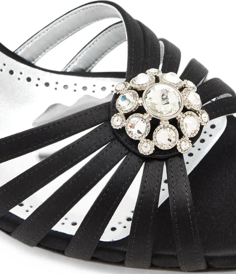 Manolo Blahnik Fulmasli sandalen verfraaid met kristallen Zwart - Foto 2