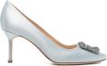 Manolo Blahnik Hangisi pumps verfraaid met kristallen Blauw - Blauw