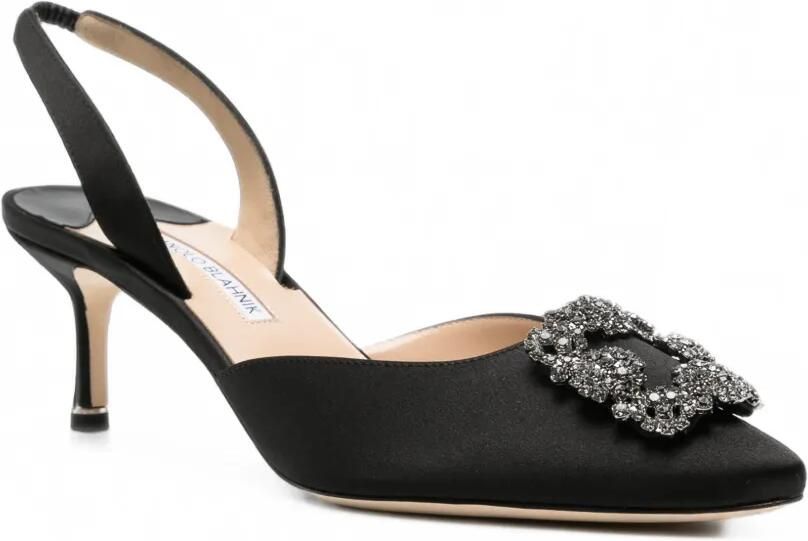 Manolo Blahnik Hangisli pumps met gespdetail Zwart - Foto 2
