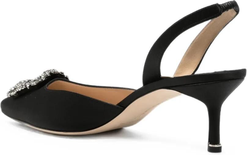 Manolo Blahnik Hangisli pumps met gespdetail Zwart - Foto 3