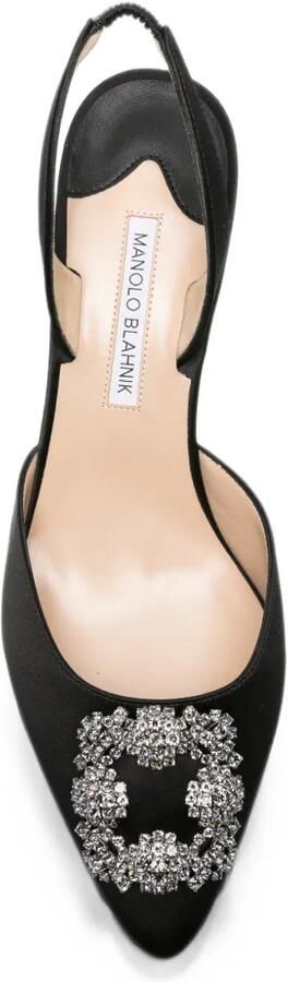 Manolo Blahnik Hangisli pumps met gespdetail Zwart - Foto 4