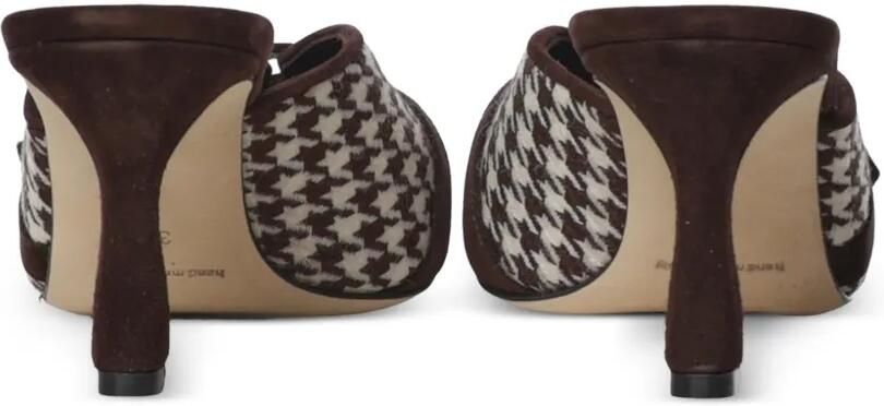 Manolo Blahnik houndstooth buckle-detail mules Bruin - Foto 2