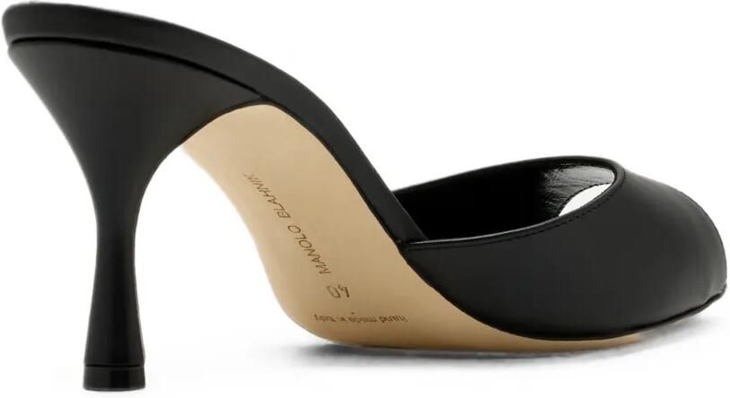 Manolo Blahnik Jada muiltjes met brogue-detail Zwart - Foto 3