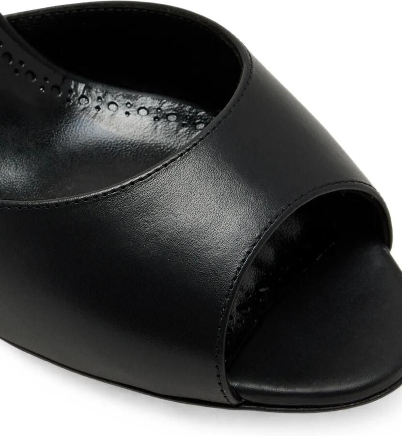 Manolo Blahnik Jada muiltjes met brogue-detail Zwart - Foto 2