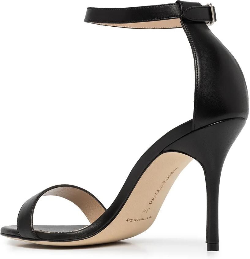 Manolo Blahnik Leren sandalen Zwart - Foto 2