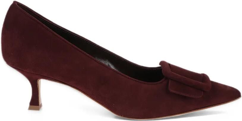 Manolo Blahnik Maysale buckle-detail pumps Rood