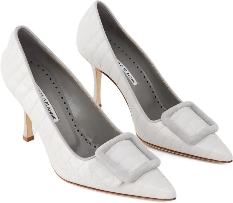 Manolo Blahnik Maysale pumps Grijs - Foto 4