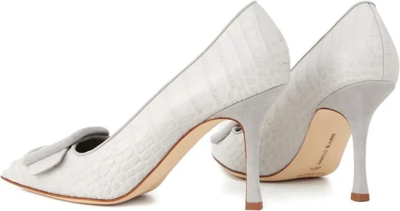 Manolo Blahnik Maysale pumps Grijs - Foto 5