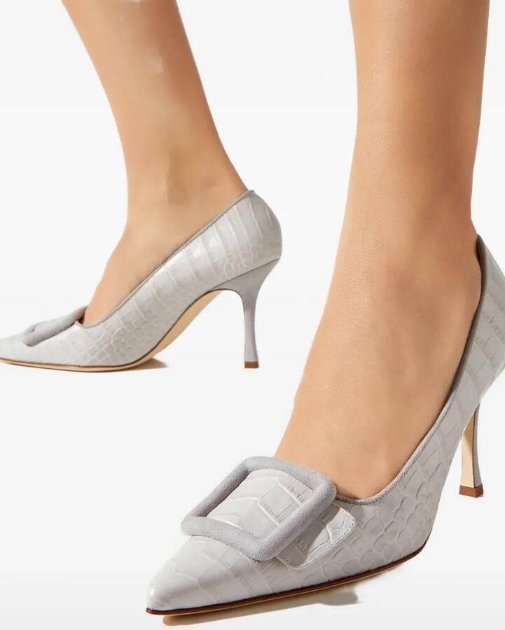 Manolo Blahnik Maysale pumps Grijs - Foto 2