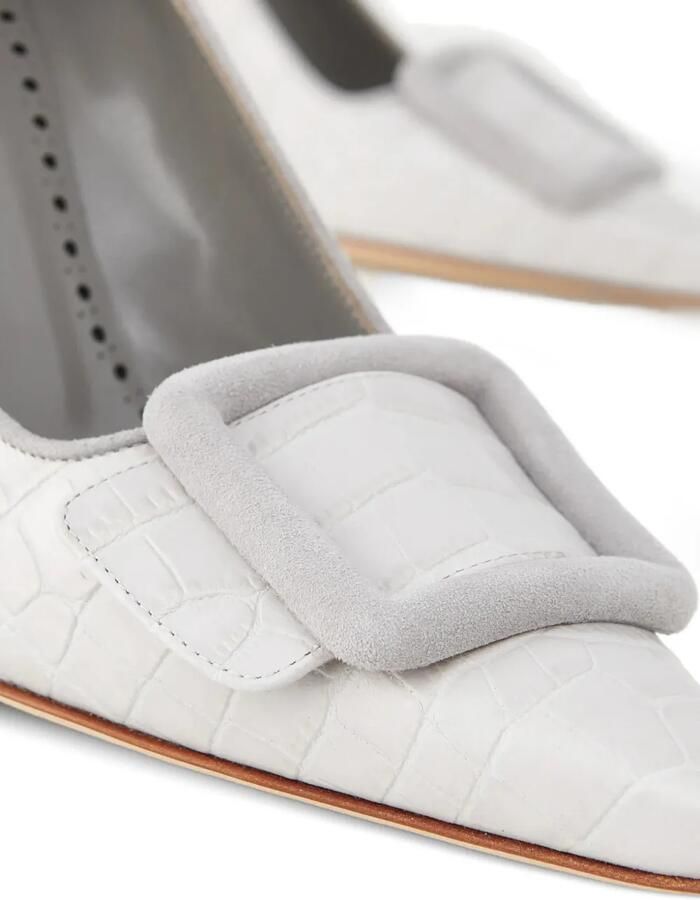 Manolo Blahnik Maysale pumps Grijs - Foto 3