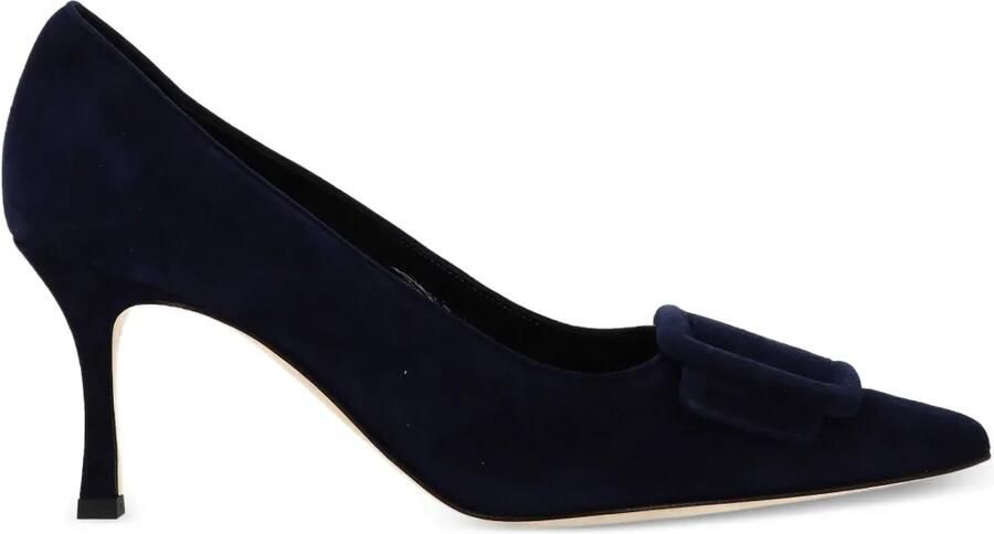 Manolo Blahnik Maysale pumps met puntige neus en gespdetail Blauw