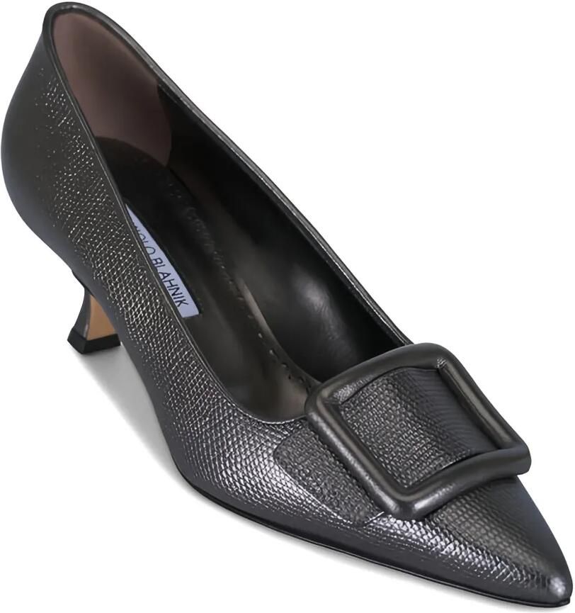 Manolo Blahnik Maysale pumps met vierkante gesp Grijs - Foto 2
