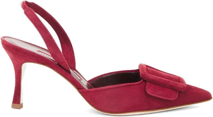 Manolo Blahnik Maysli pumps met gespdetail Rood