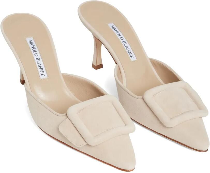 Manolo Blahnik Muiltjes met gespdetail Beige - Foto 2