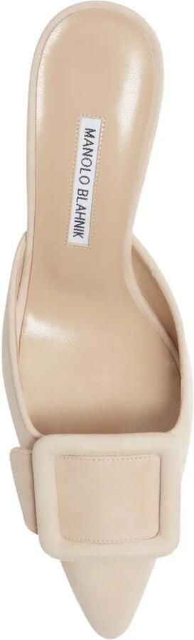Manolo Blahnik Muiltjes met gespdetail Beige - Foto 4