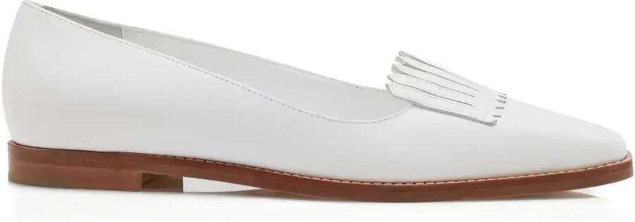 Manolo Blahnik Pausanias platte loafers Wit