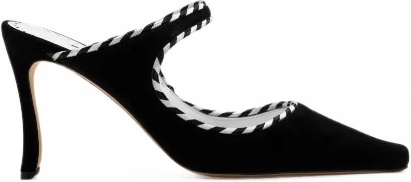 Manolo Blahnik Pura Visconti Hydra 090 muiltjes met gevlochten afwerking Zwart