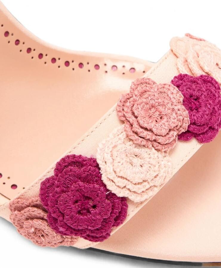Manolo Blahnik Raosnu sandalen met bloemapplicatie Roze - Foto 2