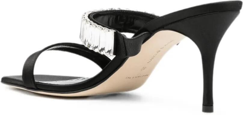 Manolo Blahnik Sakobay sandalen verfraaid met kristallen Zwart - Foto 3