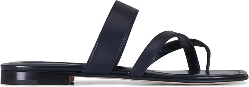 Manolo Blahnik Susa sandalen met teenbandje Blauw