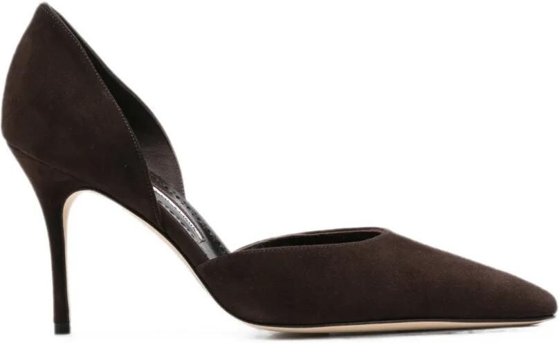 Manolo Blahnik Taylernu pumps met puntige neus Bruin - Foto 1