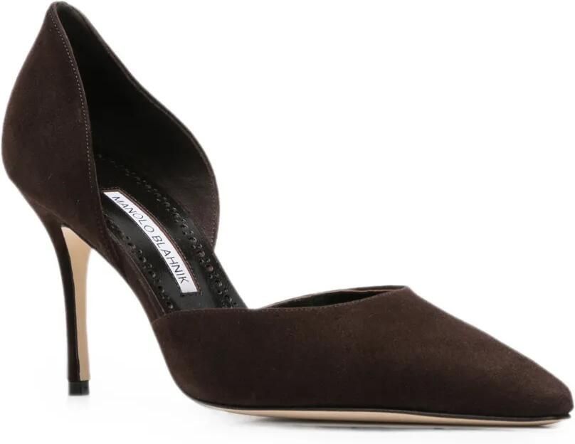 Manolo Blahnik Taylernu pumps met puntige neus Bruin - Foto 3