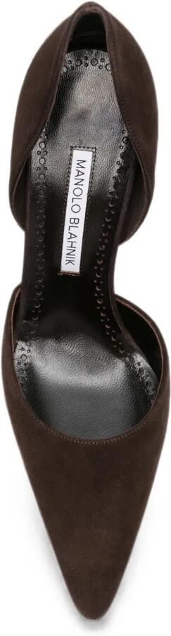 Manolo Blahnik Taylernu pumps met puntige neus Bruin - Foto 4