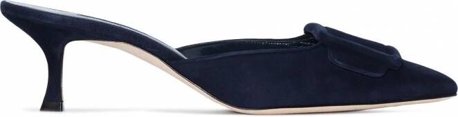 Manolo Blahnik Maysale muiltjes Blauw