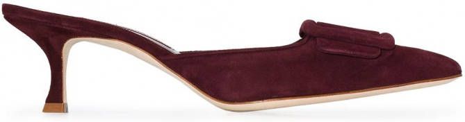Manolo Blahnik Maysale muiltjes Rood