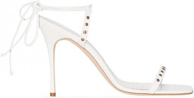 Manolo Blahnik Morata sandalen met bandjes Wit