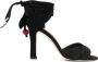 Manolo Blahnik Sandalen met open neus Zwart - Thumbnail 1