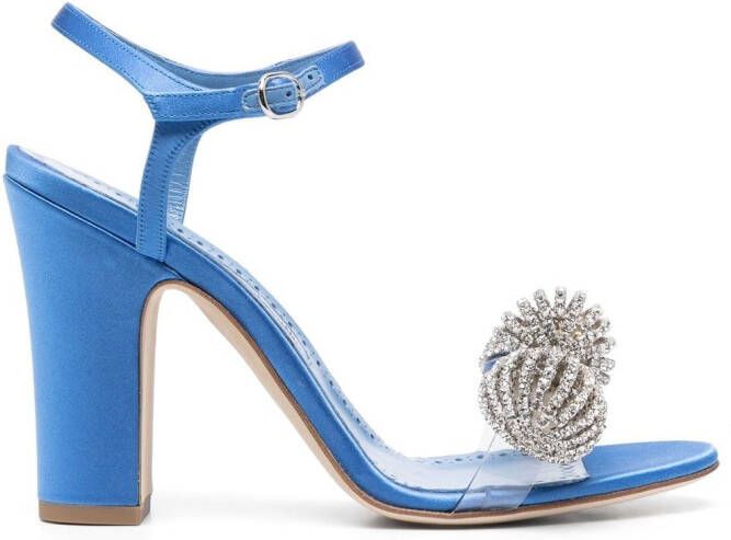 Manolo Blahnik Ostria sandalen verfraaid met ster Blauw