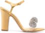 Manolo Blahnik Ostria sandalen verfraaid met ster Geel - Thumbnail 1