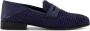 Manolo Blahnik Padstow loafers van raffia Blauw - Thumbnail 1