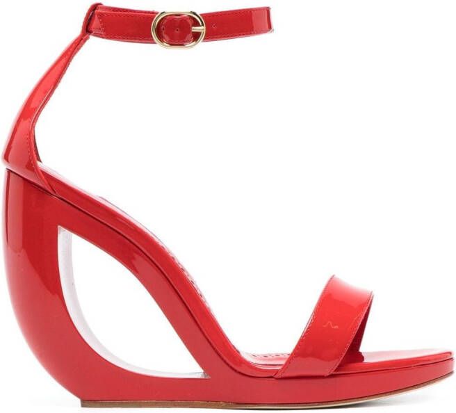 Manolo Blahnik Rocar sandalen Rood