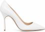 Manolo Blahnik Romy pumps met puntige neus Wit - Thumbnail 1