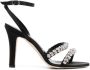 Manolo Blahnik Sandalen verfraaid met kristal Zwart - Thumbnail 1